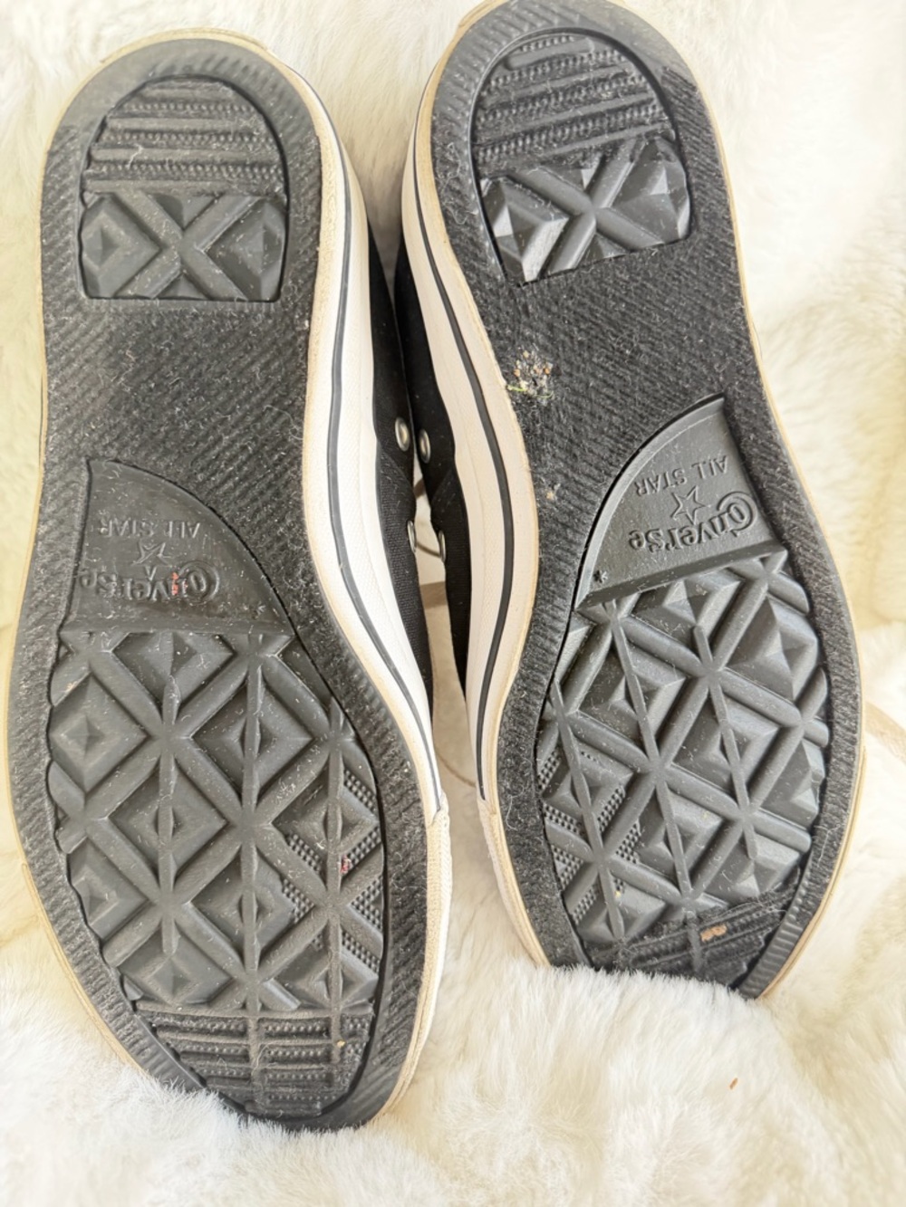 Converse Black Canvas Low-Top Sneakers with White Accents - Picture 8 of 14